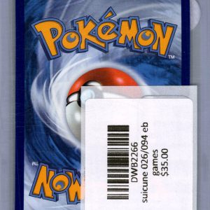 Suicune 026/094 eb games, Promo Pokemon card - alternate view