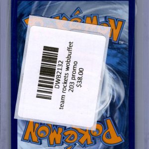 team rockets wobbuffet 203 promo Pokemon card - alternate view