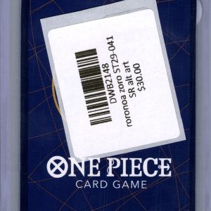 Roronoa Zoro ST29-041 SR alt art, One Piece Singles One Piece trading card - alternate view