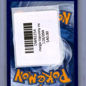 Mega Lopunny ex 128/094, Phantasmal Flames Pokemon card - alternate view