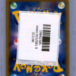 entei 015/081 R Pokemon card - alternate view
