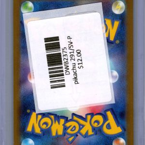 pikachu 291/SV-P Pokemon card - alternate view