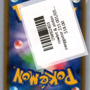 Rowlet and Alolan Exeggutor 215 001/054 RR, Japanese Singles Pokemon card - alternate view