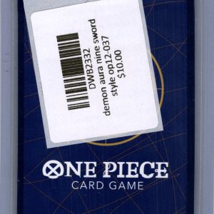 Demon Aura Nine Sword Style OP12-037, One Piece Singles One Piece trading card - alternate view