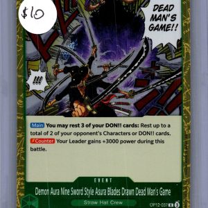 Demon Aura Nine Sword Style OP12-037, One Piece Singles One Piece trading card