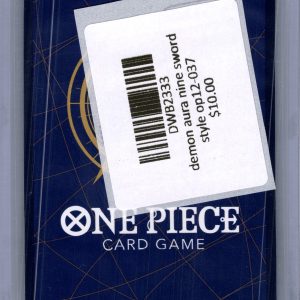 Demon Aura Nine Sword Style OP12-037, One Piece Singles One Piece trading card - alternate view