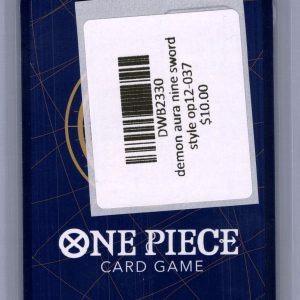Demon Aura Nine Sword Style OP12-037, One Piece Singles One Piece trading card - alternate view