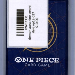 Demon Aura Nine Sword Style OP12-037, One Piece Singles One Piece trading card - alternate view