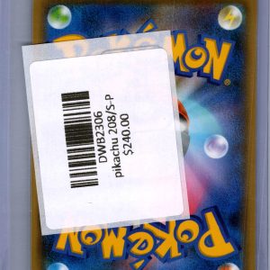 pikachu 208/S-P Pokemon card - alternate view