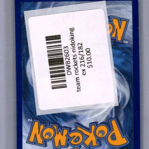 Team Rockets Nidoking ex 216/182, Destined Rivals Pokemon card - alternate view