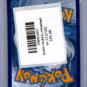 Team Rockets Mewtwo ex 213/182, Destined Rivals Pokemon card - alternate view