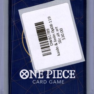 Kaido and Linlin 0P08-119 SEC alt art, One Piece Singles One Piece trading card - alternate view