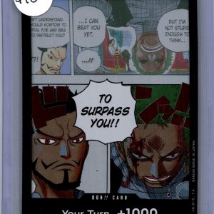 Don Card Mihawk and Zoro, One Piece Singles One Piece trading card