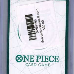 Don Card Mihawk and Zoro, One Piece Singles One Piece trading card - alternate view