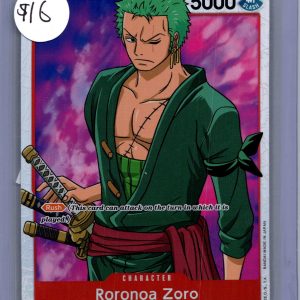 Roronoa Zoro OP01-025 SR, One Piece Singles One Piece trading card