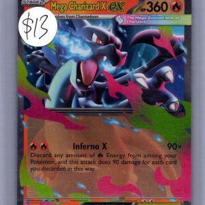 mega charizard x ex 029 Pokemon card