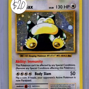 snorlax xy179 Pokemon card
