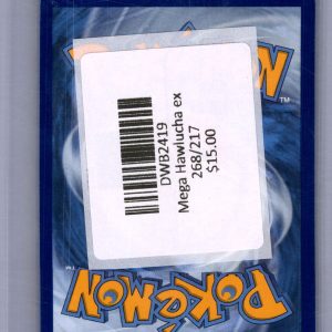 Mega Hawlucha ex 268/217 Pokemon card - alternate view