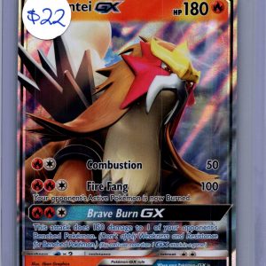 Entei GX 10a/73, Shining Legends Pokemon card