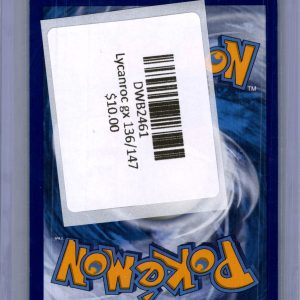 Lycanroc gx 136/147, Buring Shadows Pokemon card - alternate view