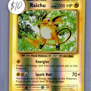 raichu 36/108 rh Pokemon card