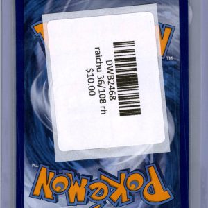 raichu 36/108 rh Pokemon card - alternate view