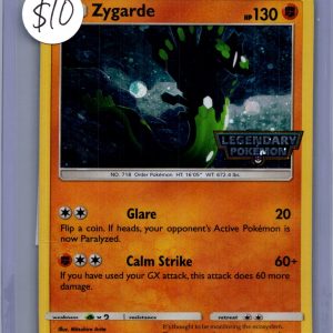 Zygarde 72/131 legendary pokemon, Promo Pokemon card