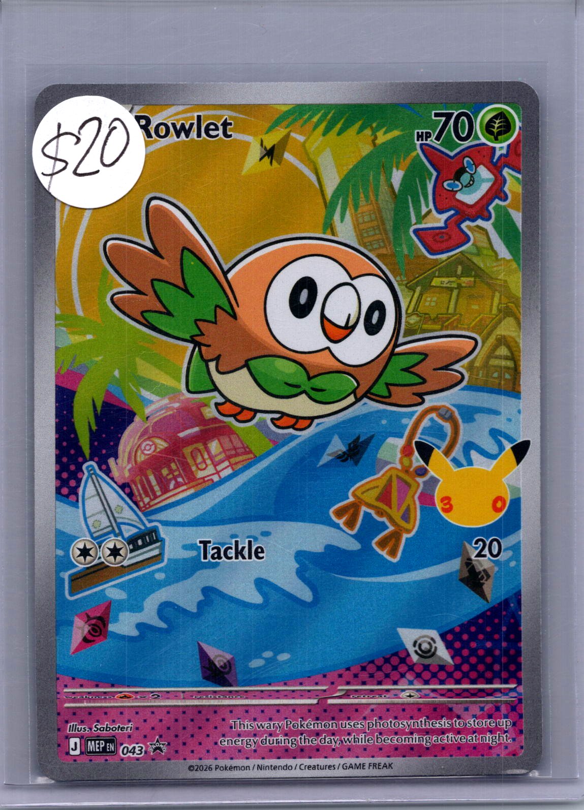 Rowlet 043, Promo Pokemon card