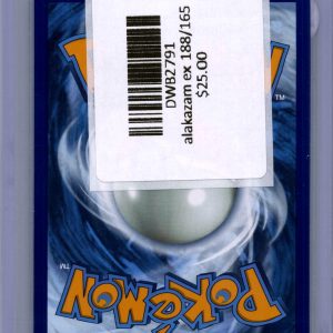 alakazam ex 188/165 Pokemon card - alternate view