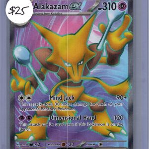 alakazam ex 188/165 Pokemon card