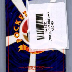 Jynx No.124, Japanese Vintage Pokemon card - alternate view