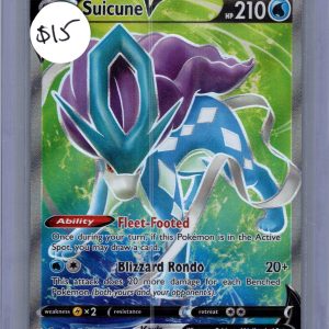 Suicune V 173/203, Evolving Skies Pokemon card