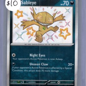 Sableye 184/091, Paldean Fates Pokemon card