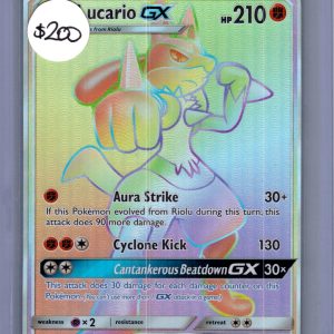 Lucario GX 135/131, Forbidden Light Pokemon card