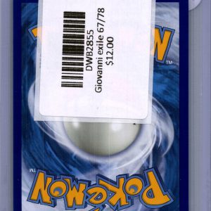 Giovanni exile 67/78 Pokemon card - alternate view