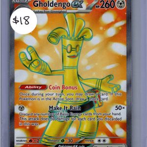 Gholdengo EX 231/182, Paradox Rift Pokemon card