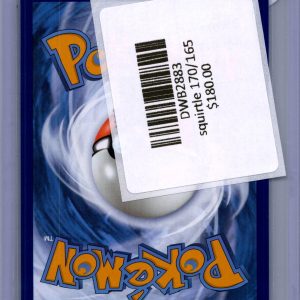 squirtle 170/165 Pokemon card - alternate view
