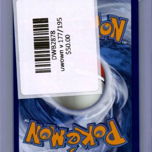Unown V 177/195, Silver Tempest Pokemon card - alternate view