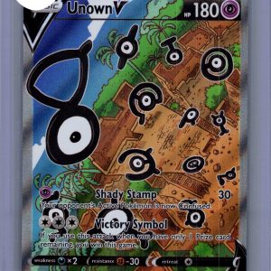Unown V 177/195, Silver Tempest Pokemon card