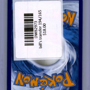 Bill's Transfer 194/165, 151 Pokemon card - alternate view