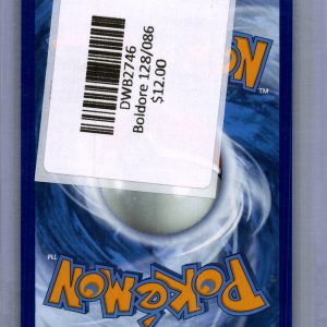 Boldore 128/086, White Flare Pokemon card - alternate view