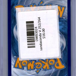 Sandaconda V 252/264, Fusion Strike Pokemon card - alternate view