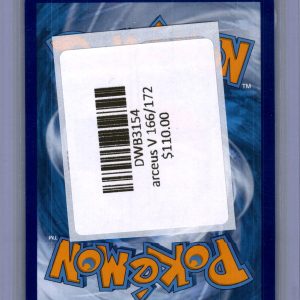 Arceus V 166/172, Brilliant Stars Pokemon card - alternate view