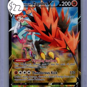 Galarian Zapdos V TG19/TG30, Astral Radiance Pokemon card