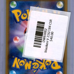 Blaziken V 216/184 CSR, Japanese Singles Pokemon card - alternate view