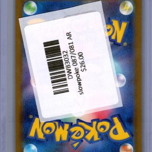 slowpoke 087/081 AR Pokemon card - alternate view