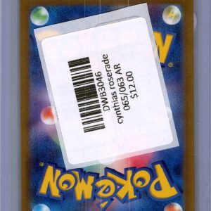 Cynthias Roserade 065/063 AR, Japanese Singles Pokemon card - alternate view
