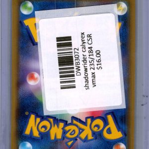 Shadowrider Calyrex Vmax 235/184 CSR, Japanese Singles Pokemon card - alternate view