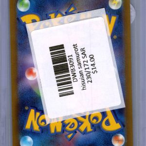 Hisuian Samurott 230/172 SAR, Japanese Singles Pokemon card - alternate view