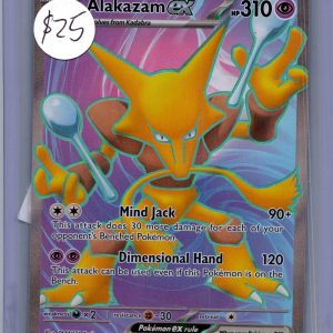 Alakazam ex 188/165, 151 Pokemon card